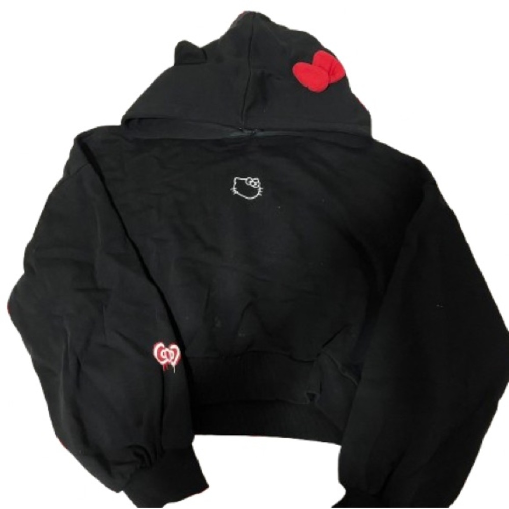 Sanrio hello kitty x forever 21 crop hoodie
